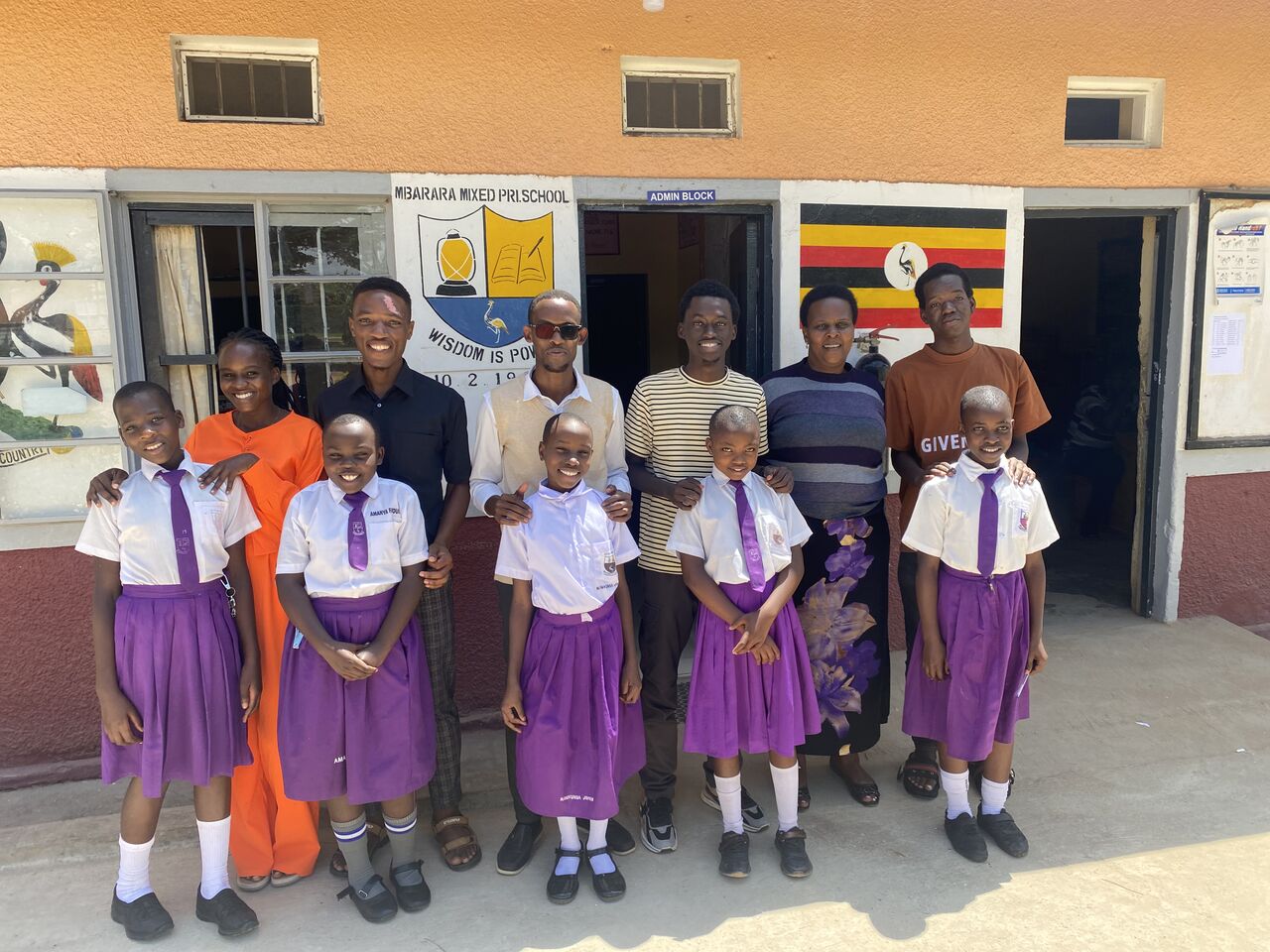 Mubiru Elton Felix conducting database fieldwork at Mbarara Mixed Primary School